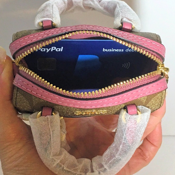 Coach Mini Rowan Satchel Bag Purse Charm NWT - Picture 9 of 9